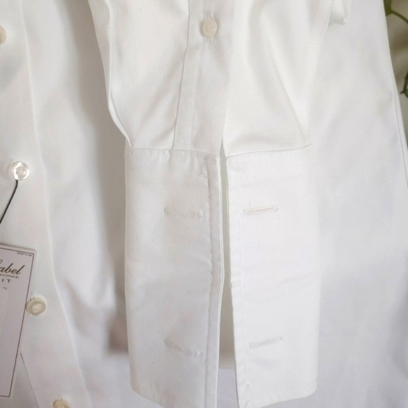 NWT Men's White Dress Shirt Size 15.5 - Picture 3 of 5